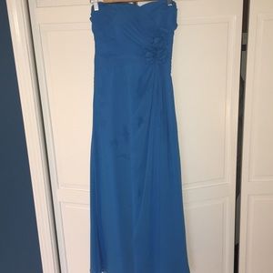 Alfred Angelo marine blue sz 4 bridesmaid dress.